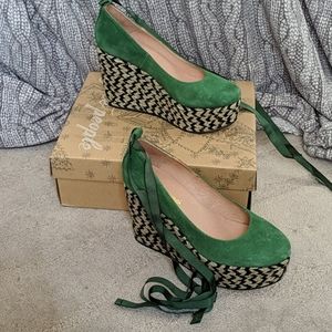 NIB Free People Charade EspadrilleWedge